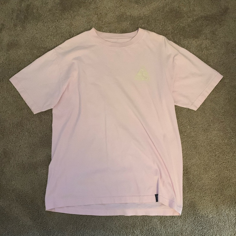 Huf Men’s Size Medium Pink Short Sleeve Shirt